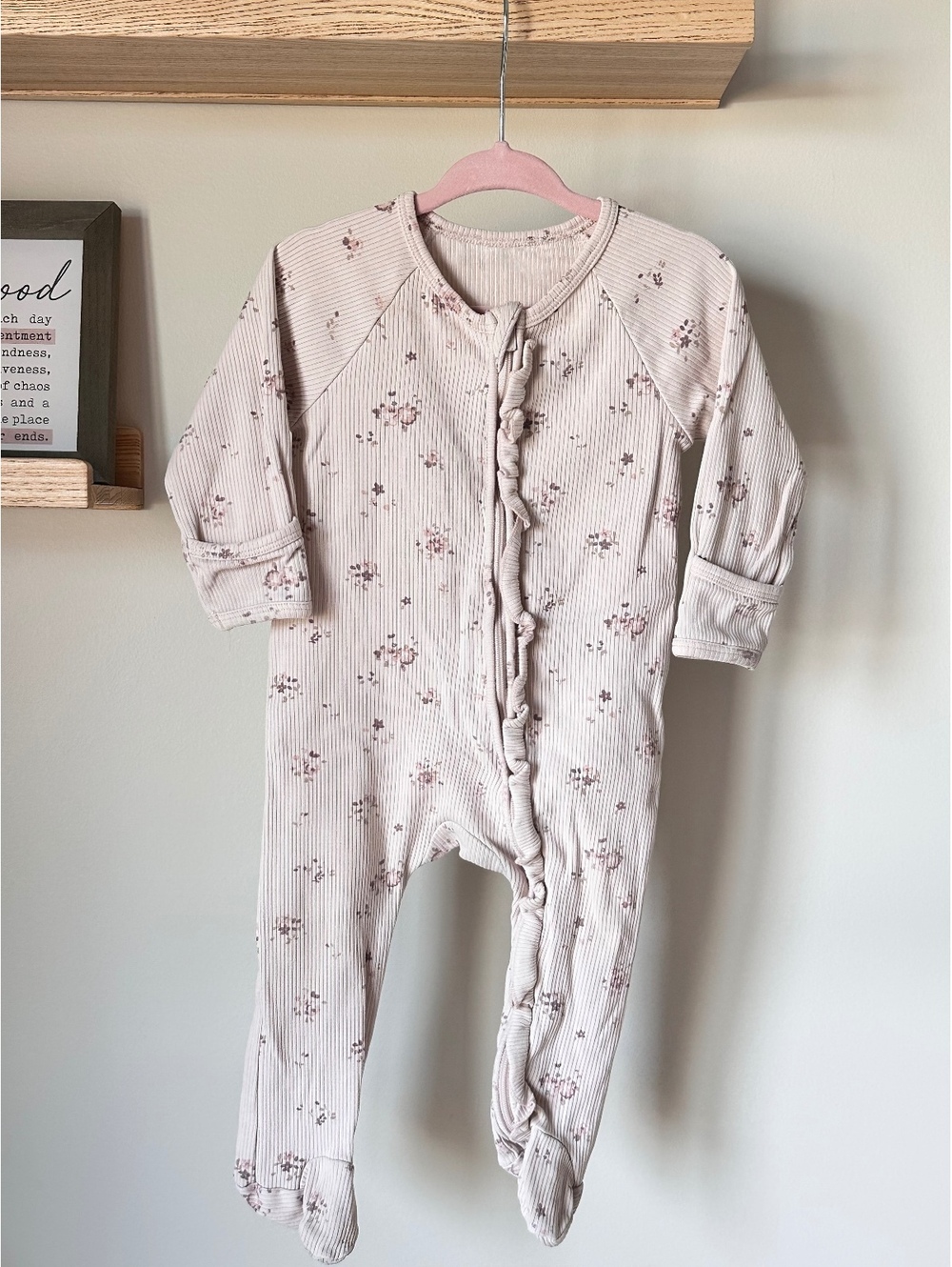 Jamie Kay Melanie Onepiece - Petit Fleur Soft Peony - Sz 0 (6-12m)